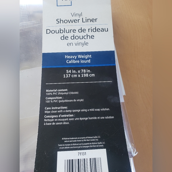 NEW! Shower curtain liner 💧 - Picture 3 of 4